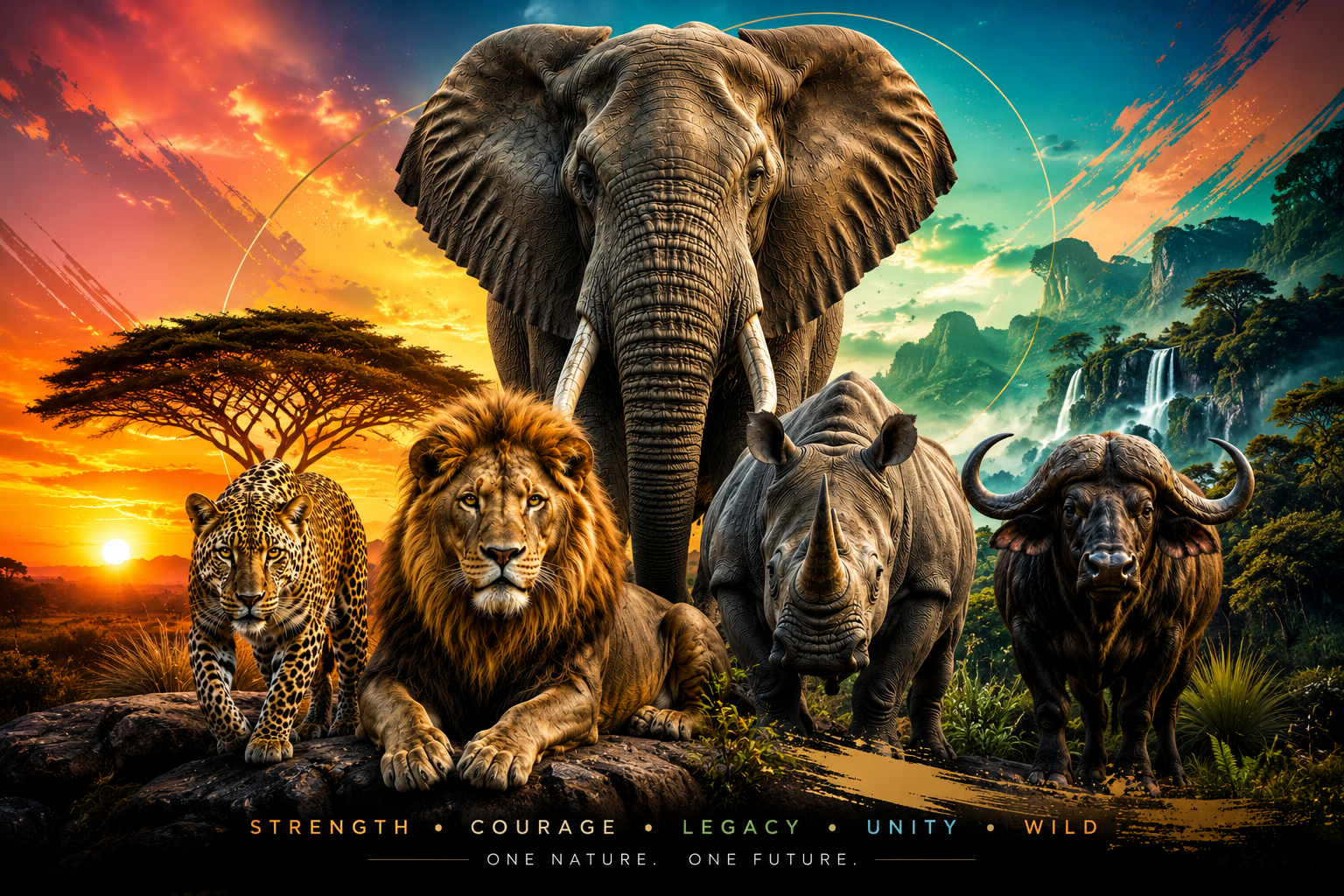 Big 5 wildlife